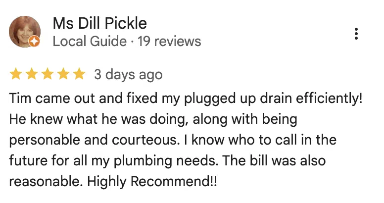 Verified 5-star Google review for Round Rock Plumbing #6