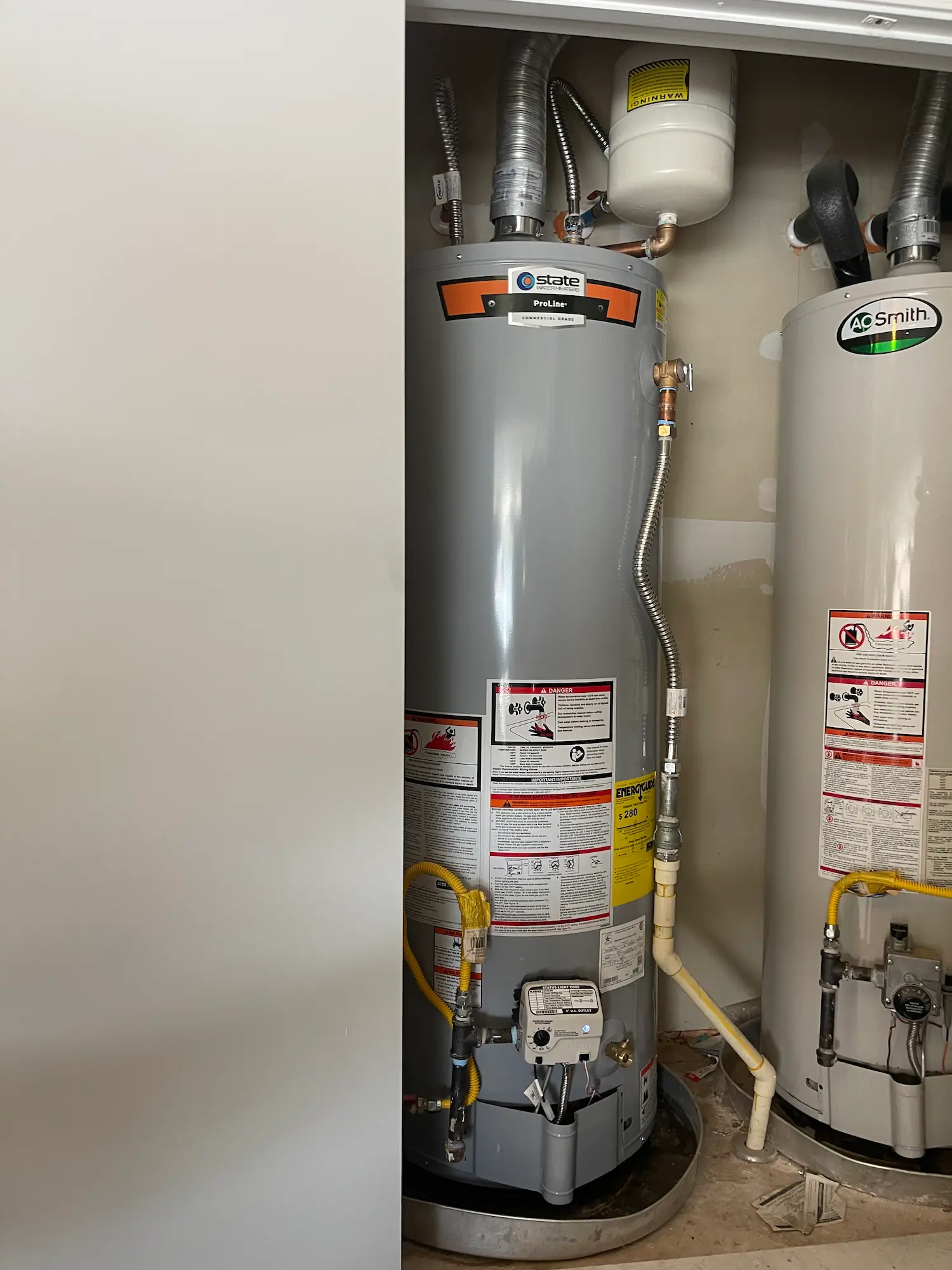 Round Rock plumber replacing a residential water heater